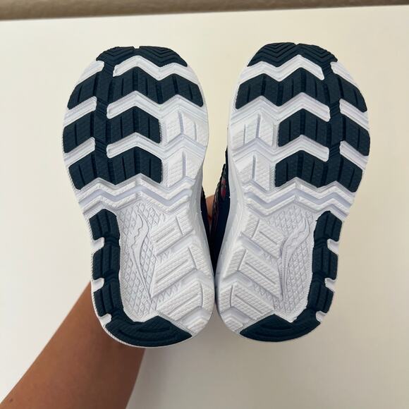 Saucony Ride 10 JR Navy Pink Camo Girls Sneakers Size 7W - Picture 9 of 9